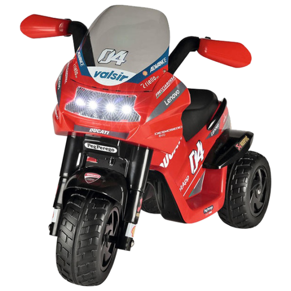 Детский мотоцикл Peg Perego Ducati Desmosedici Evo 25 кг / 2+ / 4 км/ч / Красный photo 1