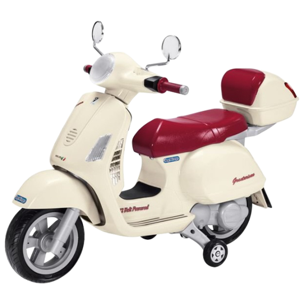 Детский мотоцикл Peg Perego Vespa 30 кг/ 3+/ 5 км/ ч/ Бежевый photo 1