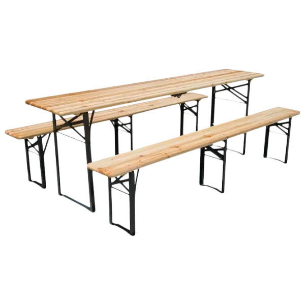 Set mobilă terasă Strend Pro Dortmund Standard 3 Metal/ Lemn/ Lemn/ Brown photo 1