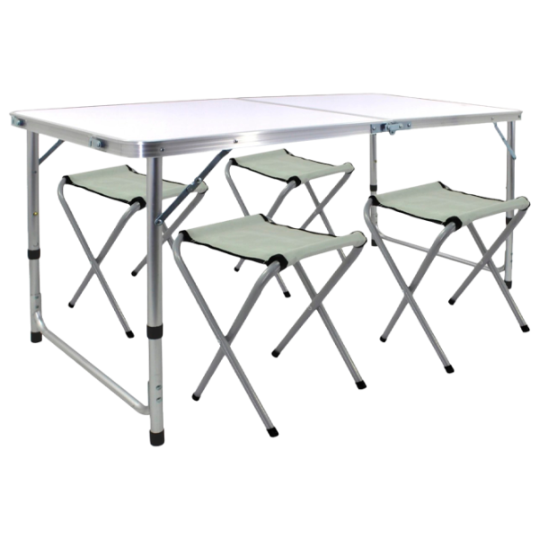 Set mobilă terasă Procart GCTS001 Aluminiu/ Plastic/ Stofă/ Silver photo 1