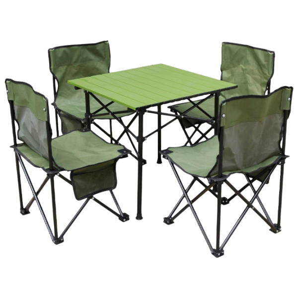 Set mobilă terasă Enero Camp 1048833 Aluminiu/ Plastic/ Textil/ Green photo 1