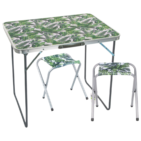 Set mobilă terasă Enero Camp Jungle Oțel/ Plastic/ Stofă/ Green photo 1 Set mobilă terasă Enero Camp Jungle Oțel/ Plastic/ Stofă/ Green photo 1