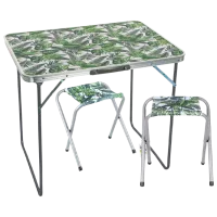 Set mobilă terasă Enero Camp Jungle Oțel/ Plastic/ Stofă/ Green