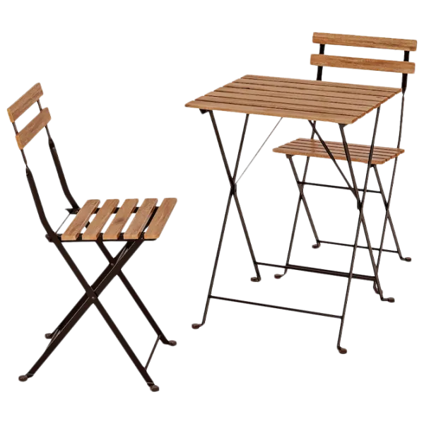 Set mobilă terasă Ikea Tarno Metal/ Lemn/ Lemn/ Black photo 1