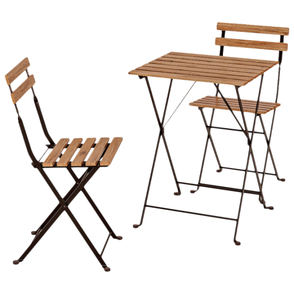 Set mobilă terasă Ikea Tarno Metal/ Lemn/ Lemn/ Black photo 1