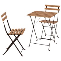 Набор мебели для террасы Ikea Tarno Металл/ Дерево/ Дерево/ Черный