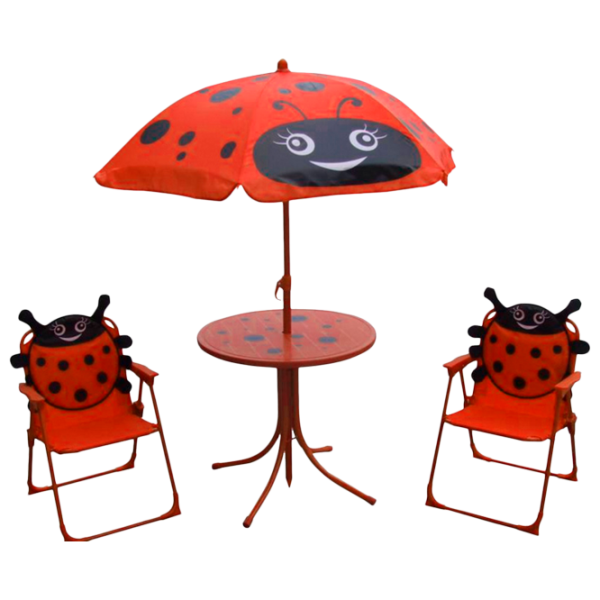 Set mobilă terasă Strend Pro Melisenda Ladybug Metal/ Plastic/ Stofă/ Red photo 1