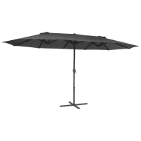 Зонт садовый Blumfeldt Twin Peaks 5470687 Grey