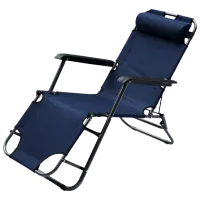 Șezlong Royokamp Level Metal/ Stofă/ Blue