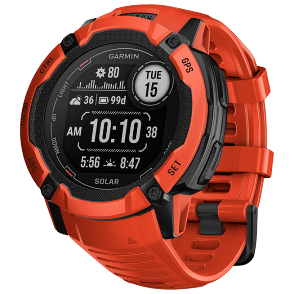Ceas inteligent Garmin Instinct 2X Solar 1.1"/ 010-02805-01/ Flame Red photo 1