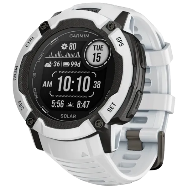 Ceas inteligent Garmin Instinct 2X Solar 1.1"/ 010-02805-04/ Whitestone White photo 1