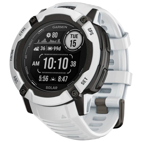 Ceas inteligent Garmin Instinct 2X Solar 1.1"/ 010-02805-04/ Whitestone White photo 1