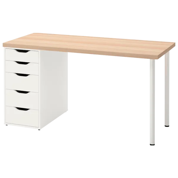 Офисный стол Ikea Lagkapten/ Alex () 140 - 60 ДСП/ Дуб Сонома photo 1