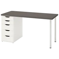 Masă de birou Ikea Lagkapten/ Alex () 140 - 60 PAL/ Dark Gray