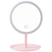 Зеркало для макияжа Xiaomi Youpin Doco Pro Односторонняя/ Розовый
