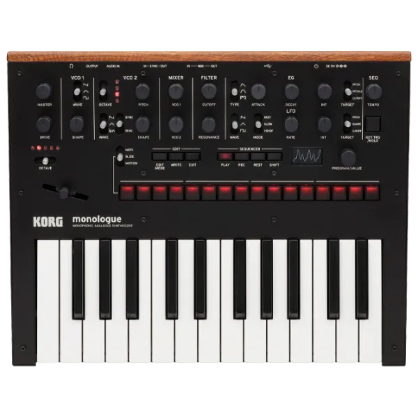 Цифровой синтезатор Korg Monologue Monophonic Analogue 25 клавиш/ Пластик/ Черный photo 1