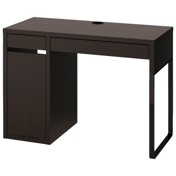 Офисный стол Ikea Micke ДСП/ Черный photo 1