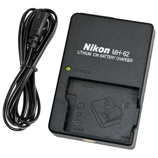 Încărcător pentru acumulator foto Nikon MH-62 0.73 A/ Black photo 1