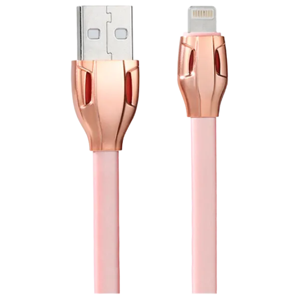 Кабель для телефона RC-035i Remax USB Type-A + Lightning 1 м/ Розовый photo 1