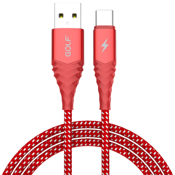 Кабель для телефона GC-67t Golf USB Type-A + USB Type-C 1 м/ Красный photo 1