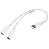 Adapter 055736 Helmet Lightning + 2 x 3.5 mm 1 m/ White