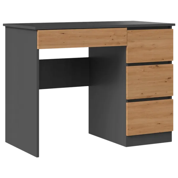 Офисный стол TopEshop Mijas Right ДСП/ Антрацит photo 1 Офисный стол TopEshop Mijas Right ДСП/ Антрацит photo 1