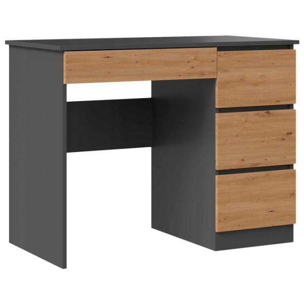 Офисный стол TopEshop Mijas Right ДСП/ Антрацит photo 1 Офисный стол TopEshop Mijas Right ДСП/ Антрацит photo 1