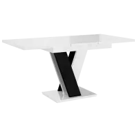 Masă de bucătărie extensibilă Prospero Masiv PAL/ White