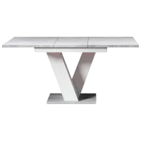 Masă de bucătărie extensibilă Prospero Masiv PAL/ White