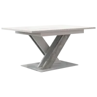 Masă de bucătărie extensibilă Prospero Bronx PAL/ White