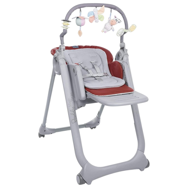 Стульчик для кормления Chicco Polly Magic Relax (7226-004) Классический/ 0 месяцев / Красный  photo 1