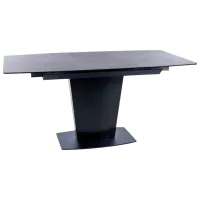 Masă de bucătărie extensibilă Signal Bristol Sticlă/ Black