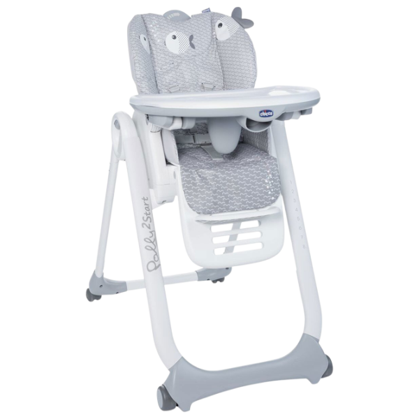 Стульчик для кормления Chicco Polly 2 Start (5402210) Классический/ 6 месяцев / Серый  photo 1