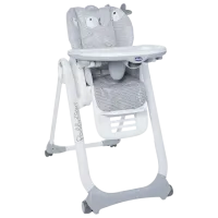 Scaun de masă Chicco Polly 2 Start (5402210) Clasic/ 6 luni / Gray 