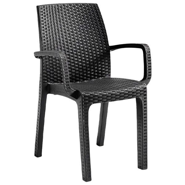 Scaun de grădină Bica Verona Armchair Polipropilenă/ Rattan artificial/ Graphite photo 1 Scaun de grădină Bica Verona Armchair Polipropilenă/ Rattan artificial/ Graphite photo 1
