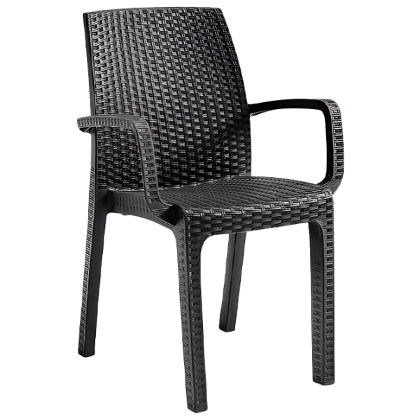 Scaun de grădină Bica Verona Armchair Polipropilenă/ Rattan artificial/ Graphite photo 1 Scaun de grădină Bica Verona Armchair Polipropilenă/ Rattan artificial/ Graphite photo 1
