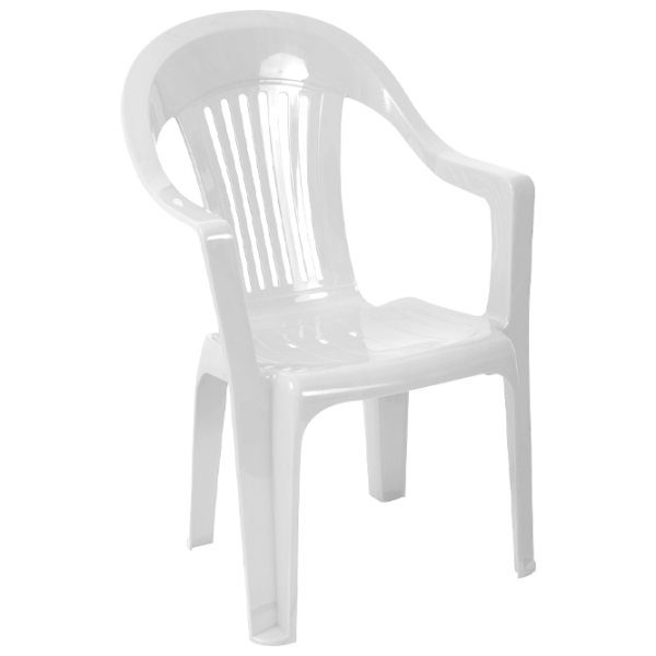 Scaun de grădină Napochim Sole Plastic/ Plastic/ White photo 1 Scaun de grădină Napochim Sole Plastic/ Plastic/ White photo 1