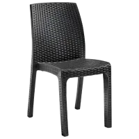 Scaun de grădină Bica Verona Polipropilenă / Ratan artificial / Graphite 