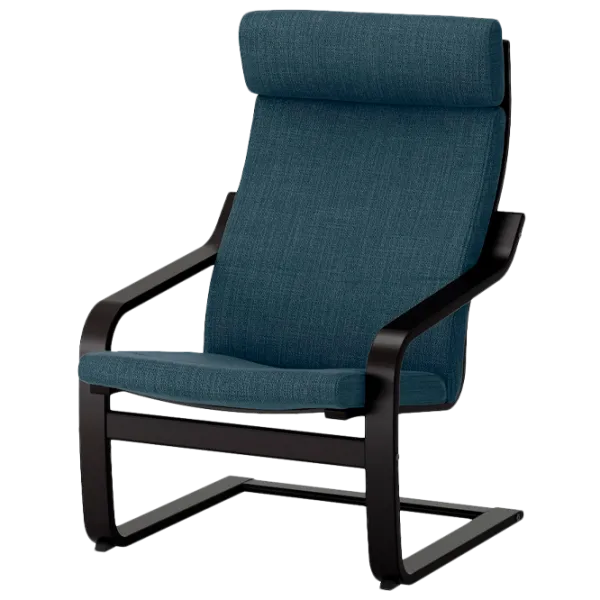 Fotoliu living Ikea Poang Blue Brown photo 1