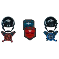 Set de luptă Juguetronica Laser Warriors 8+/ Black