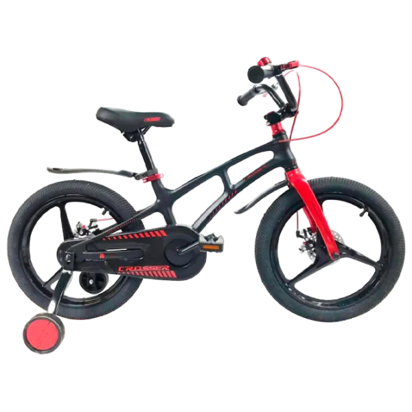 Bicicletă Crosser Magnesium New 16" Aliaj de magneziu/ Black Red photo 1