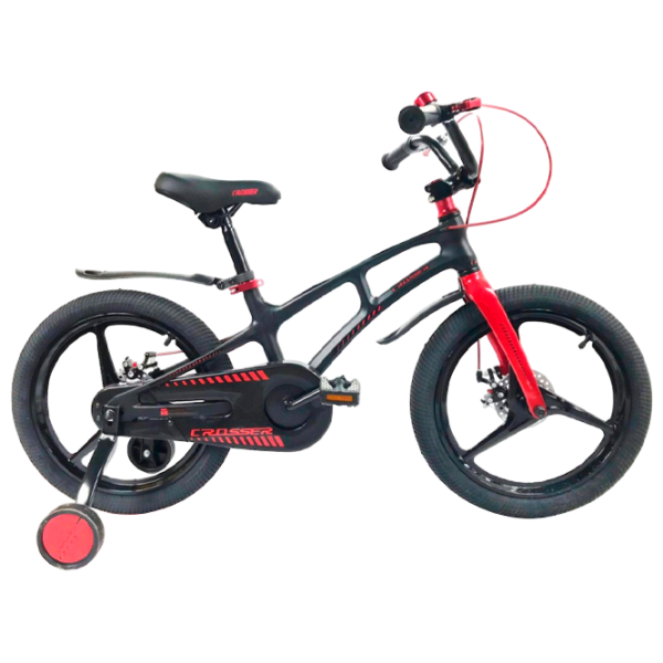 Bicicletă Crosser Magnesium New 16" Aliaj de magneziu/ Black Red photo 1