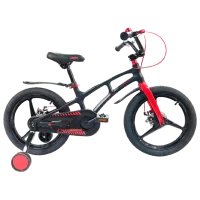 Велосипед Crosser Magnesium New 16" Магниевый сплав/ Черный Красный
