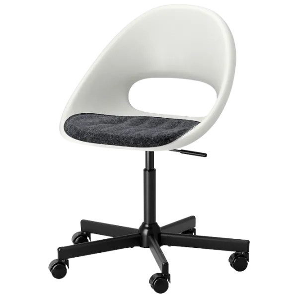 Офисное кресло Ikea Loberget/ Malskar Полиэстер/ Белый Черный photo 1