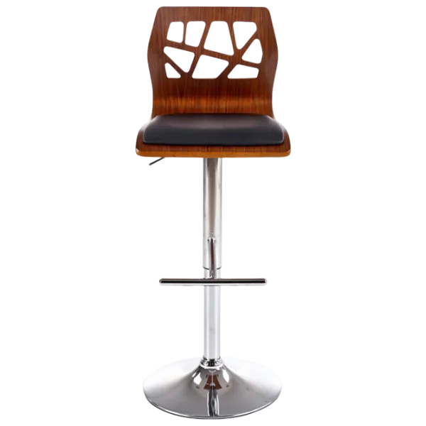 Scaun de bar Halmar H34 Piele artificială/ Oțel/ Nut photo 1