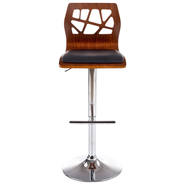 Scaun de bar Halmar H34 Piele artificială/ Oțel/ Nut photo 1