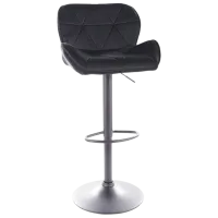 Барный стул Signal C122 Бархат/ Металл/ пластик/ Черный