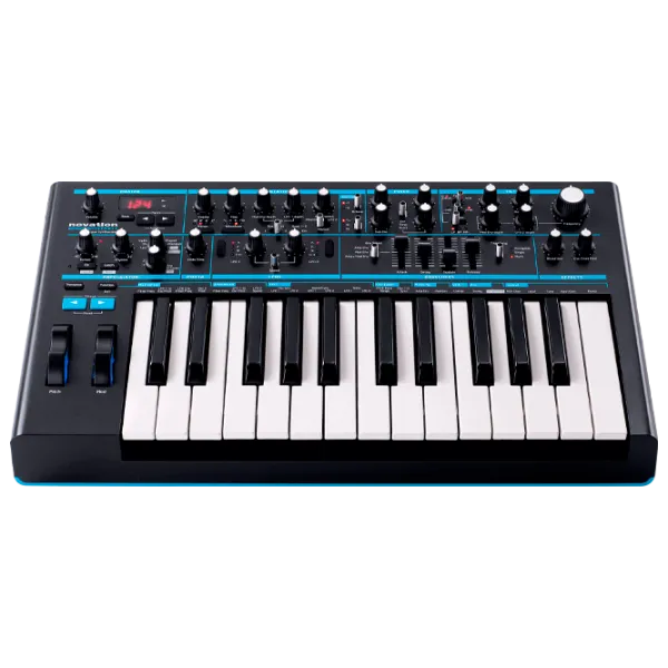 Sintetizator digital Novation Bass Station II 25 clape/ 64 voci/ Metal, plastic/ Black photo 1