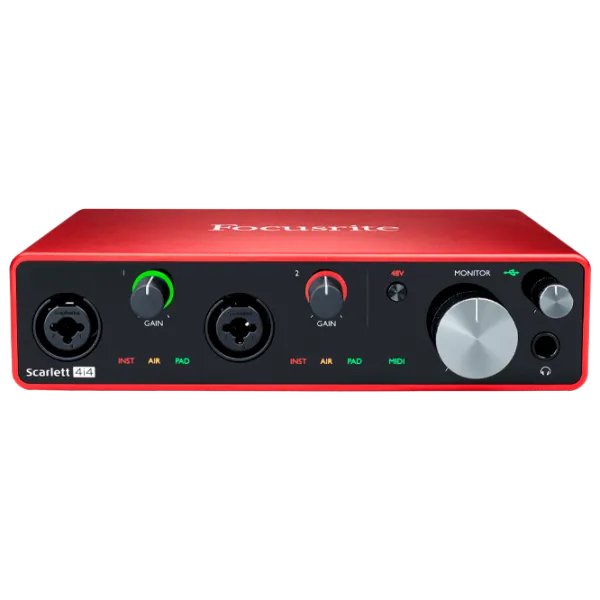 Аудио интерфейс Focusrite Scarlett 4i4 3rd Gen 192 кГц/ 20 Гц - 20 кГц/ Красный photo 1