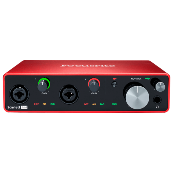 Аудио интерфейс Focusrite Scarlett 4i4 3rd Gen 192 кГц/ 20 Гц - 20 кГц/ Красный photo 1